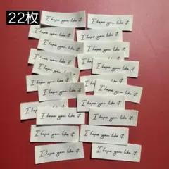 【 売り尽くし★ 】OT-70 布タグ オリジナルタグ コットンタグ 22枚のサムネイル