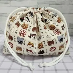 スペシャルSALE 巾着　猫柄　ハンドメイド　小物入れ　おやつ入れ　ユキエモン 感謝価格 SALE おやつ入れ 猫柄 巾着 ハンドメイド 小物入れ - メルカリ