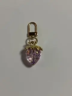 いちご めじるしアクセサリー チャーム パープル