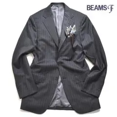 定価６万 BEAMS F ビームスエフ ストライプ テーラードジャケット 44