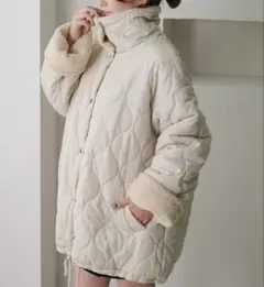 裏ボアキルティングジャケット