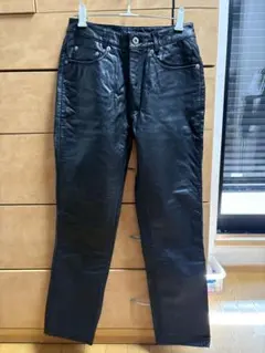 HUMANREGISTER コーティングデニム フレアパンツ ブラック - メルカリ