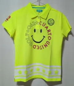 CUARTO UNITED⭐️スマイル柄ポロシャツ⭐️M ゴルフウェアのサムネイル