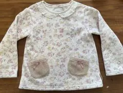 キムラタン　Biquette Club ベージュ　花柄　トレーナー 110cm