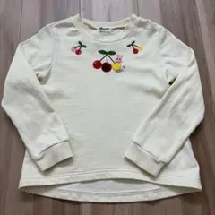 ミキハウス　ホットビスケッツ トレーナー　110 アイボリー