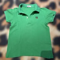 DOUBLE.B グリーン ポロシャツ 110