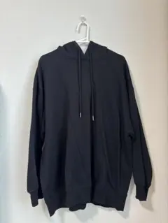 フード付き パーカー トレーナー 裏起毛 GU 黒 XL