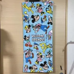フェイスタオル★ディズニーオールスターズ☆ウェルカムフレンズ！ブルー