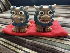 沖縄 シーサー 置物 ペア 縁起物 魔除け - メルカリ