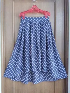 ✨訳あり商品✨ネイビー 花柄 フィッシュテールスカート M