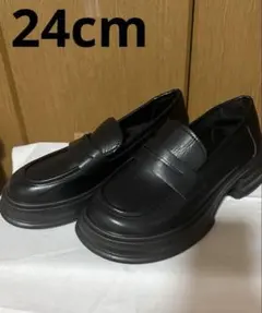 goodspoon コインローファー ブラック 24.0 cm