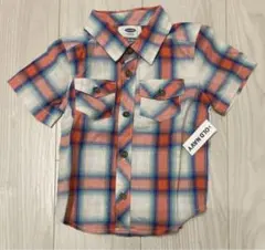 【新品】ベビー OLD NAVY 半袖チェックシャツ  80cm