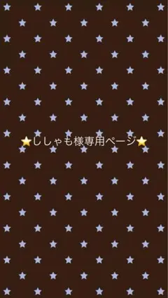 ししゃも様専用ページ