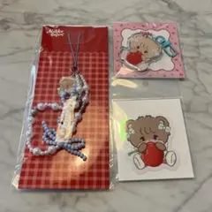 【未開封】mikko ストラップ ラテ キーホルダー 3点セット