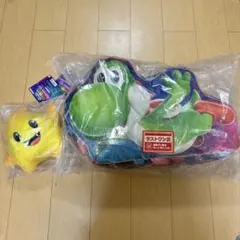 一番くじ　マリオ　 ラストワン賞『ヨッシークッション』 C賞『チコぬいぐるみ』