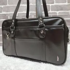 【極美品】イーストボーイ スクールバッグ　自由の女神 刺繍 ブラウン ピンク