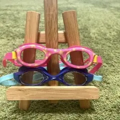speedo 子供用ゴーグル ピンク 青 2色セット