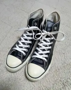 とみおぉ様専用　コンバース　オールスター　レザー　ハイカット　ブラック　27cm