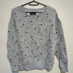 AMERICAN EAGLE 星柄薄手トレーナー グレー