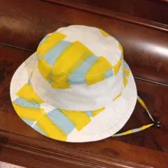 392 plus m 撥水加工キッズハット アゴ紐付　美品