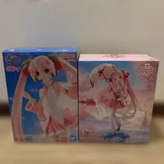 桜ミク フィギュア2体セット