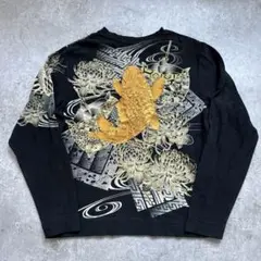 絡繰魂 カラクリダマシイ 和柄 ロング Tシャツ ロンT 長袖 Lのサムネイル
