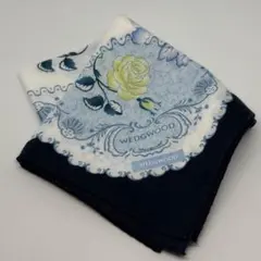 【新品】WEDGWOOD ウェッジウッド ハンカチ バラ ブルー