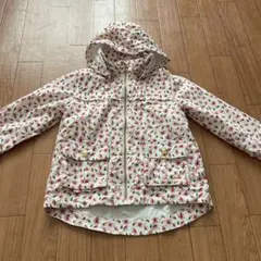 キッズ 花柄 フード付きジャケット　110