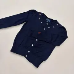 Polo Ralph Lauren カーディガン ネイビー 花柄刺繍 6