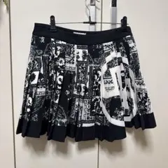 UTAA レディース ゴルフスカート ブラック ホワイト