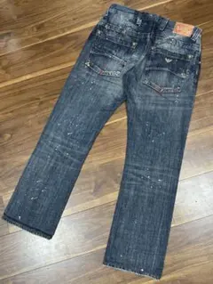 ARMANI JEANS ダメージ加工 デニムパンツ メンズ - メルカリ