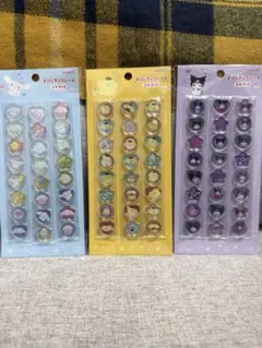 【正規品】サンリオおはじきふうシール　クロミ　ポムポムプリン　シナモロール