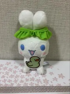 シナモロール シナモン ぬいぐるみ マスコット シャワーキャップ アヒル 緑