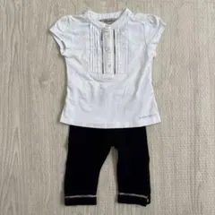 BURBERRY ホワイト Tシャツ レギンス セット　67センチのサムネイル