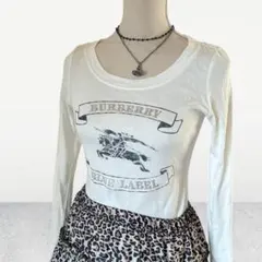 y2k!!BURBERRY ブルーレーベル デカロゴ ホース スタッズ ロンTのサムネイル