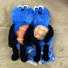 パペットスンスン　パン　ぬいぐるみ　メロンパン　クロワッサン　2点セット