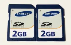 SAMSUNGサムスン SDカード SDメモリカード DS カメラ用2GB 2枚