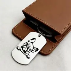 【新品】フレンチブルドッグ キーホルダー ドッグタグ ペット雑貨