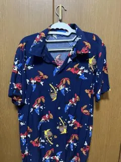ディズニー半袖シャツ M ネイビー