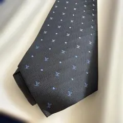 Y's ワイズ ヨウジヤマモト ネイビー シルク ネクタイ ストーン装飾