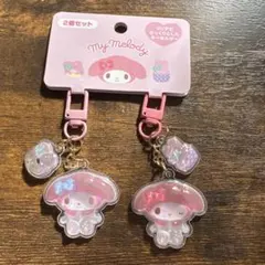 クリアでぷっくりとしたキーホルダー マイメロディ