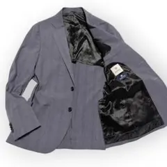 ナノライブラリー ジャケット XL チェック 2B サイドベンツ
