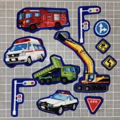 ⌘かっこいい働く車⌘アイロンワッペンセットNo.12