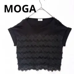 美品❣️MOGA【モガ】トップス　ブラウス　人気アイテム　黒　サイズ2 シンプルのサムネイル