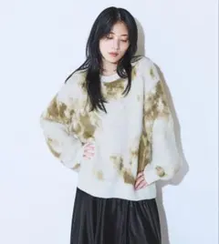 タイダイデザインのボアセーター JEANASIS セーター