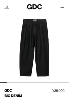 GDC BIG DENIM ブラックのサムネイル