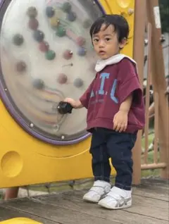 branshes ガーデナーテーパードデニムパンツ　ネイビー