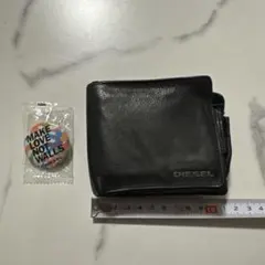 【専用】DIESEL 二つ折り財布 黒 レザー