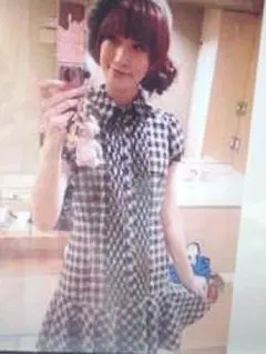 BURBERRY BLUE LABEL★チェック柄パフ袖&フレアワンピース