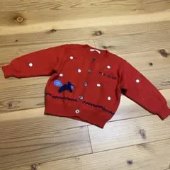 90cm ファミリア カーディガン 立体 リス miniclub